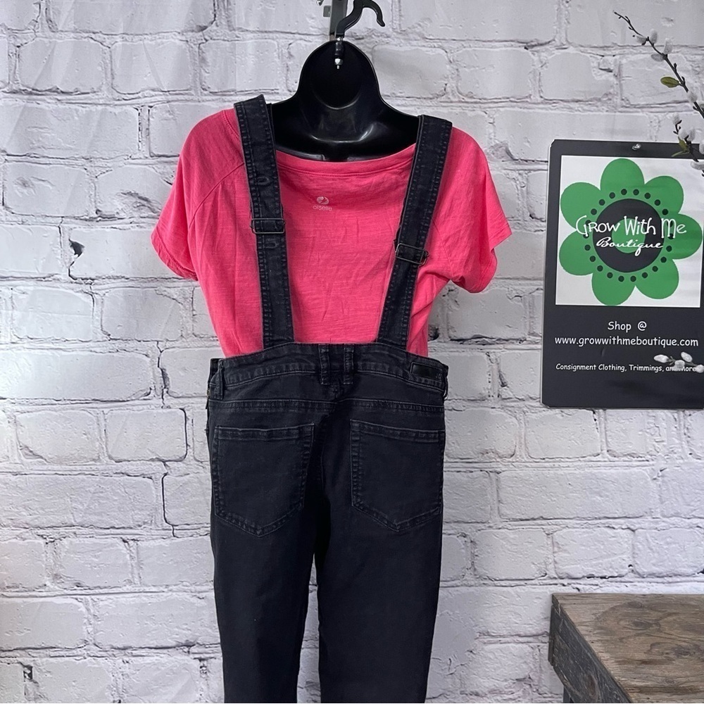 Dollhouse Black Denim Overalls - Picture 4 of 9